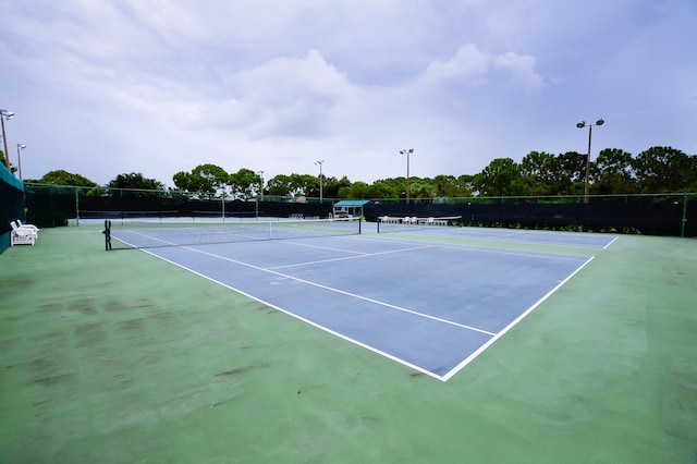 view of tennis court