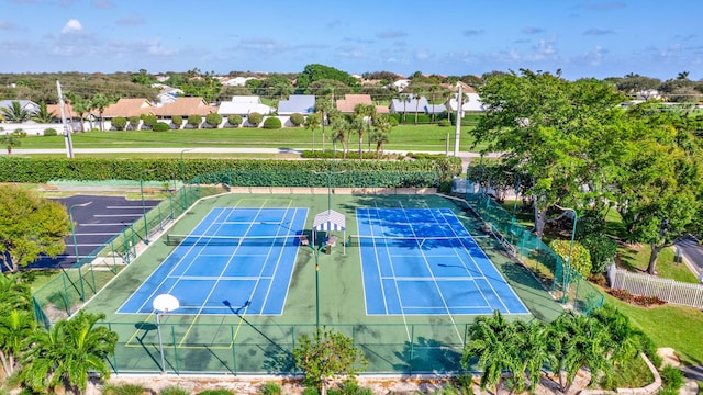 view of tennis court