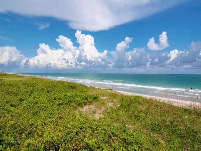 water view featuring a beach view