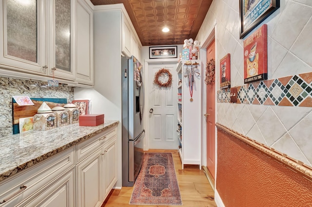 interior space featuring light hardwood / wood-style flooring