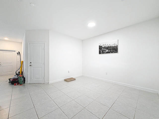 view of tiled spare room