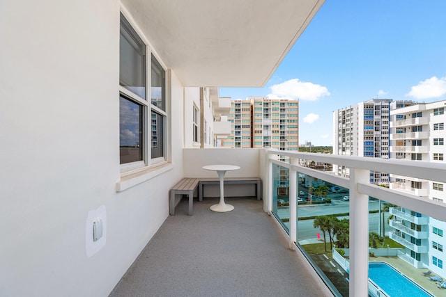 view of balcony