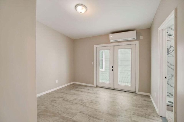 2511 W Abdella St, Tampa, FL 33607 - doorway featuring french doors and a wall unit AC
