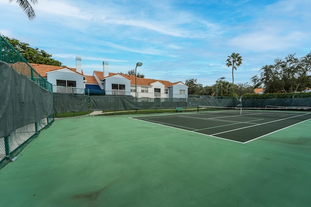 view of tennis court