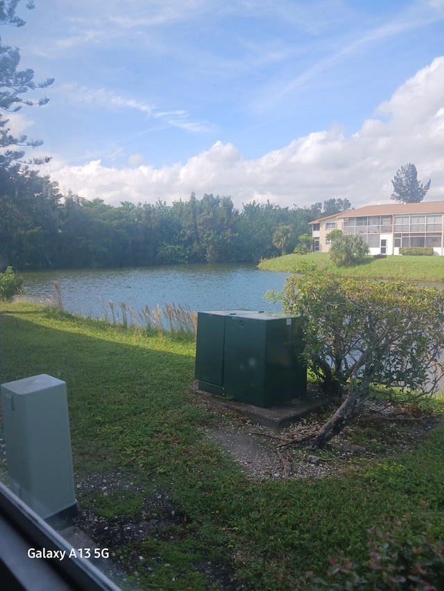 view of water feature