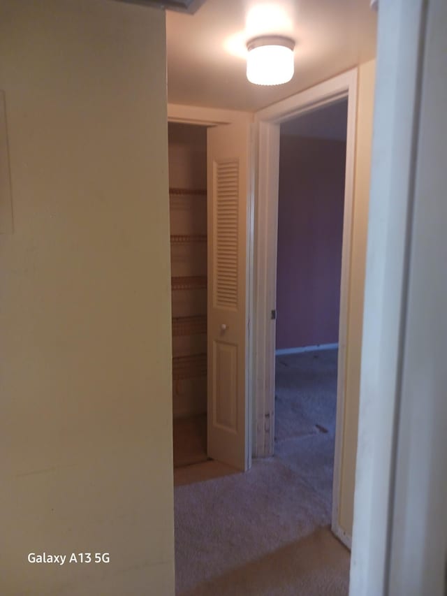 110 Northampton Unit F, West Palm Beach, FL 33417 - hall featuring carpet flooring