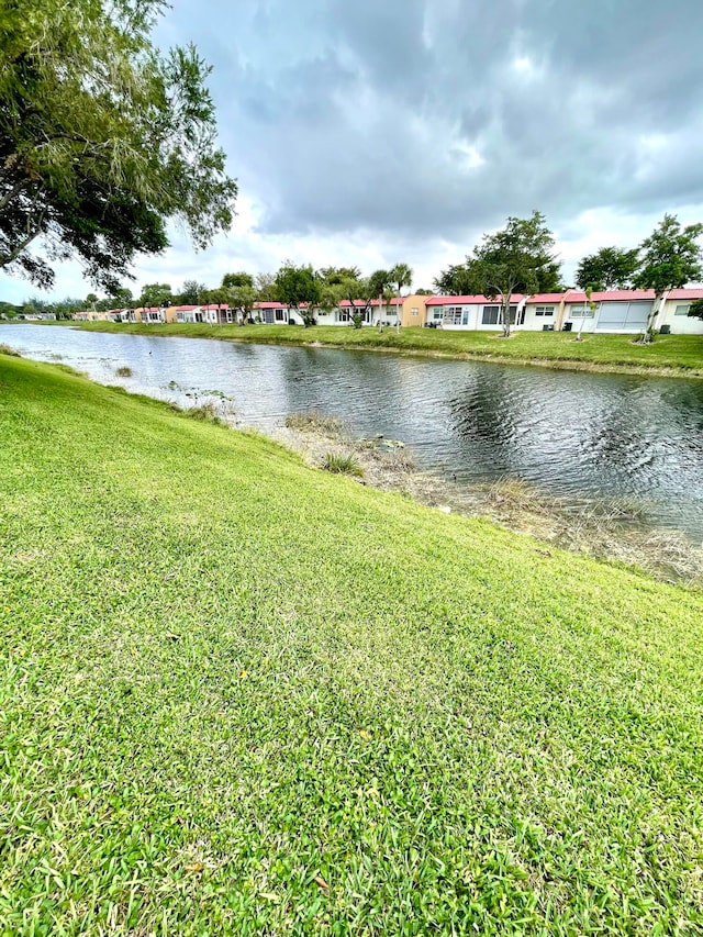 view of water feature