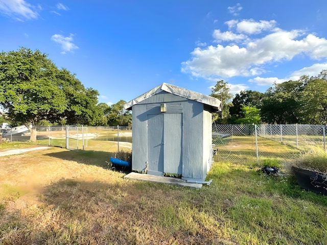 view of outdoor structure