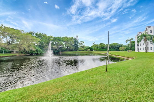 view of water feature