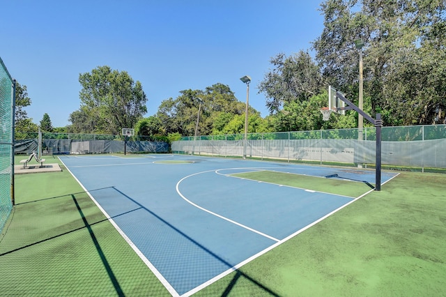 view of sport court