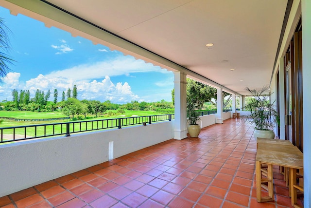 view of patio featuring covered porch