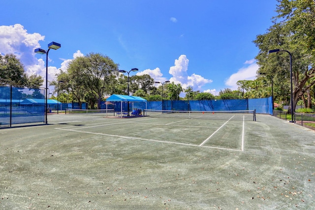 view of tennis court