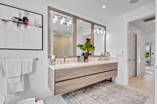 bathroom featuring vanity