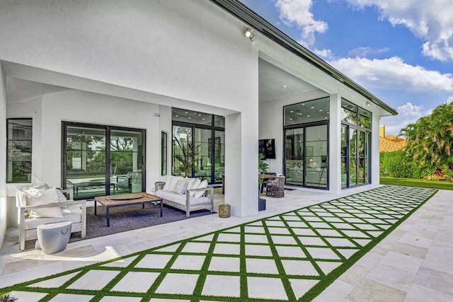 view of patio / terrace featuring an outdoor hangout area