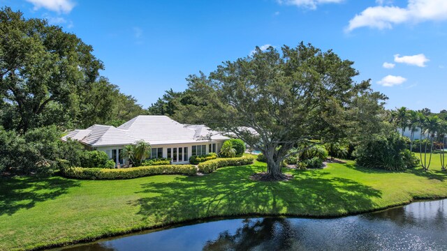 4 Country Rd, Village Of Golf, FL 33436 - aerial view with a water view