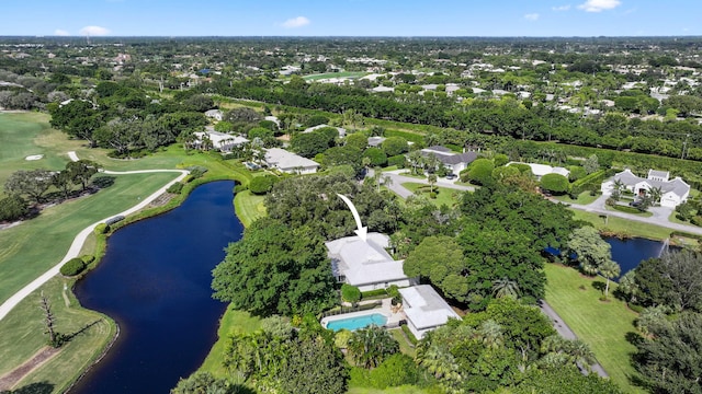 4 Country Rd, Village Of Golf, FL 33436 - bird's eye view featuring a water view