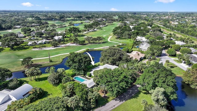 4 Country Rd, Village Of Golf, FL 33436 - drone / aerial view with a water view