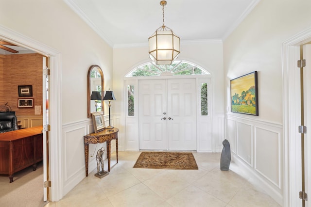 4 Country Rd, Village Of Golf, FL 33436 - tiled entryway with crown molding