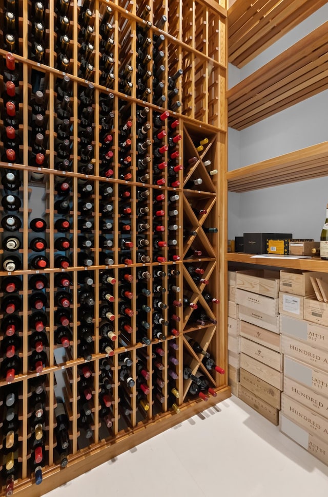 view of wine room