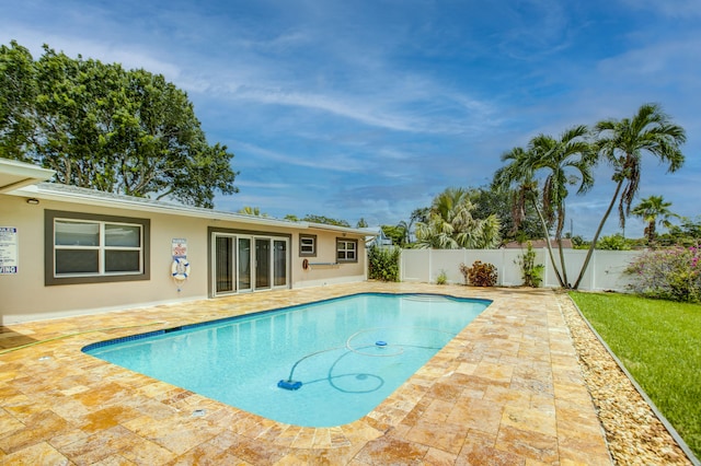 view of pool with a patio area