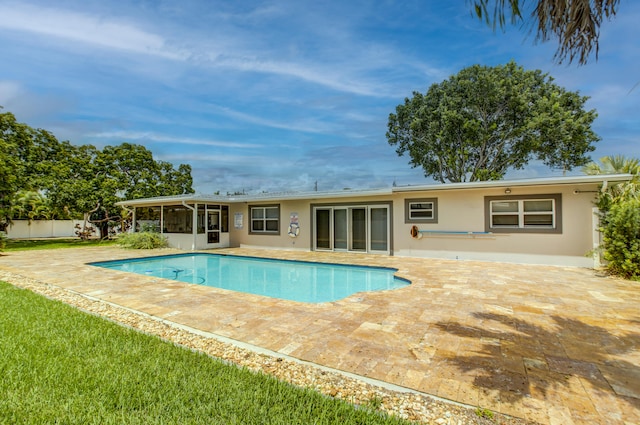 view of pool with a patio