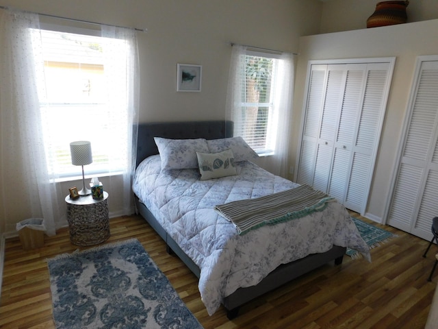 bedroom featuring hardwood / wood-style flooring