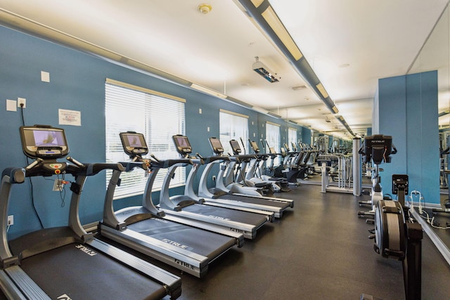 view of exercise room