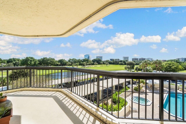 view of balcony