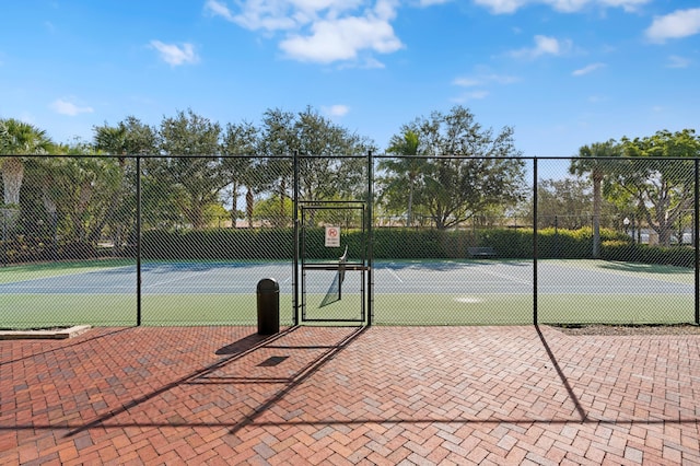 view of tennis court