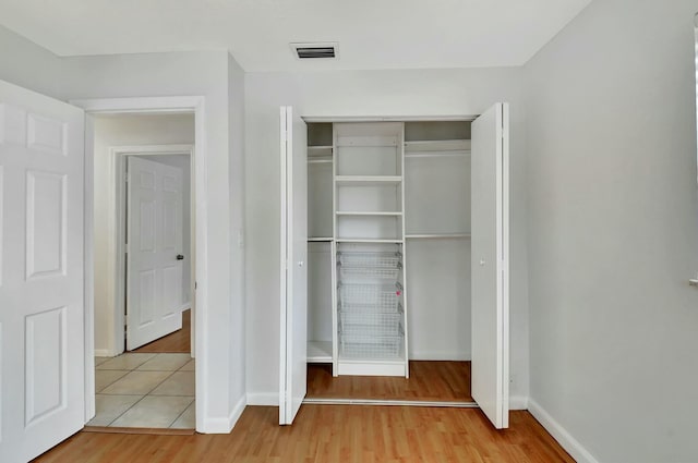 view of closet