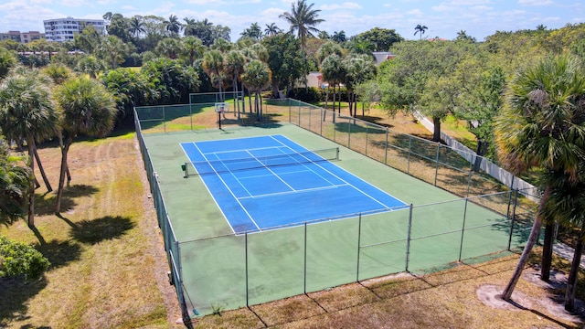 view of tennis court