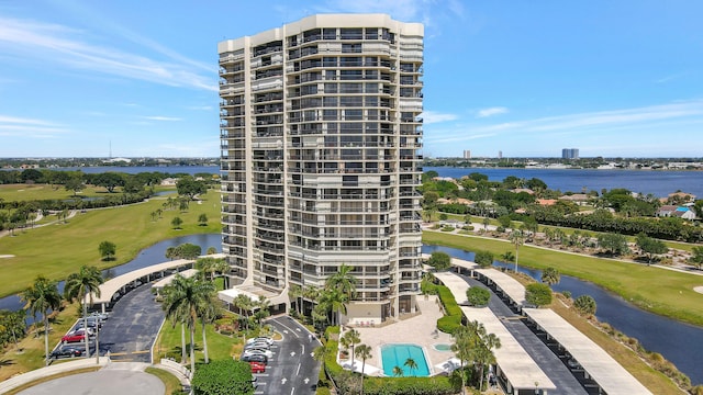 view of property featuring a water view