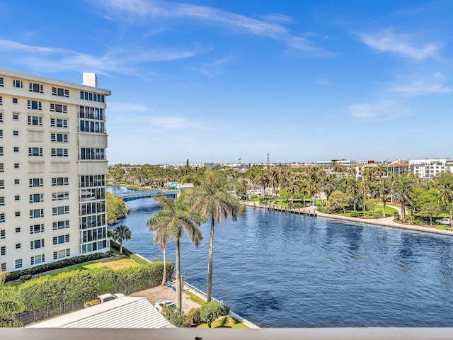 property view of water