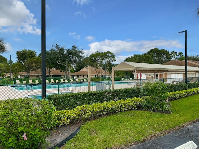 view of pool