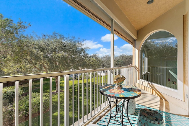 view of balcony