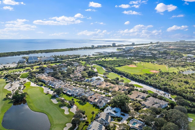 12020 SE Birkdale Run, Jupiter, FL 33469 - bird's eye view featuring a water view, a residential view, and golf course view
