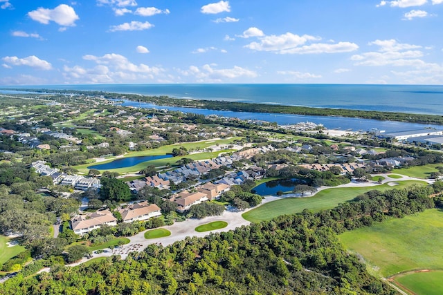 12020 SE Birkdale Run, Jupiter, FL 33469 - birds eye view of property with a residential view, a water view, and golf course view
