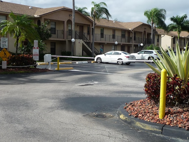 view of parking / parking lot