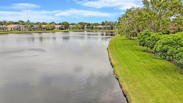 view of water feature