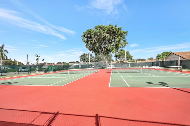 view of sport court