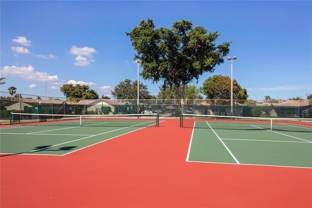 view of tennis court