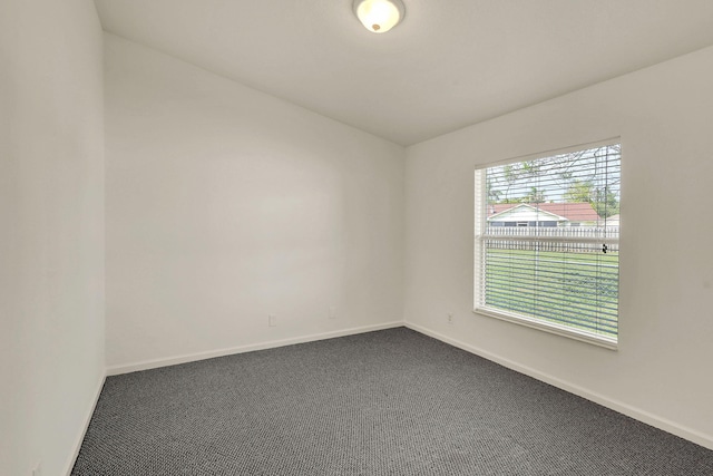 unfurnished room featuring carpet