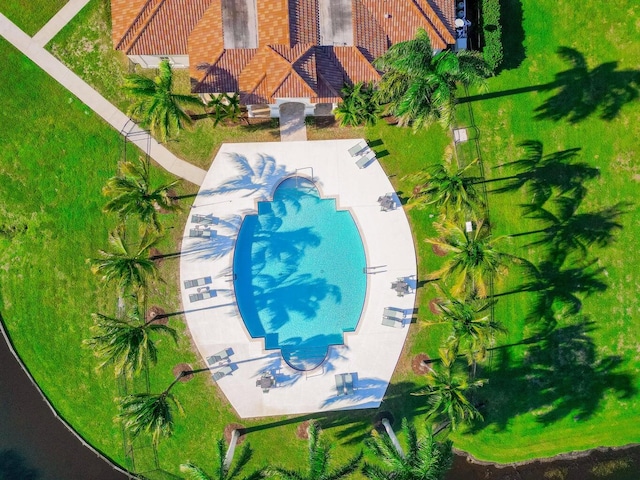 birds eye view of property