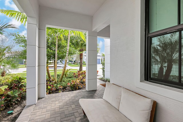 view of patio / terrace with a porch