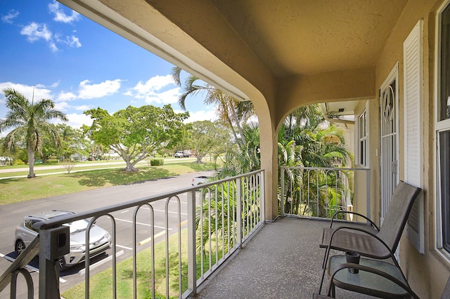 view of balcony