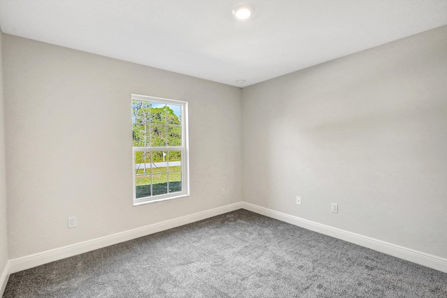 view of carpeted empty room