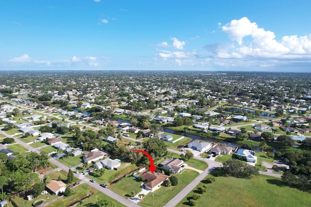 drone / aerial view featuring a residential view