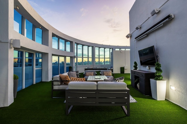 balcony with an outdoor living space