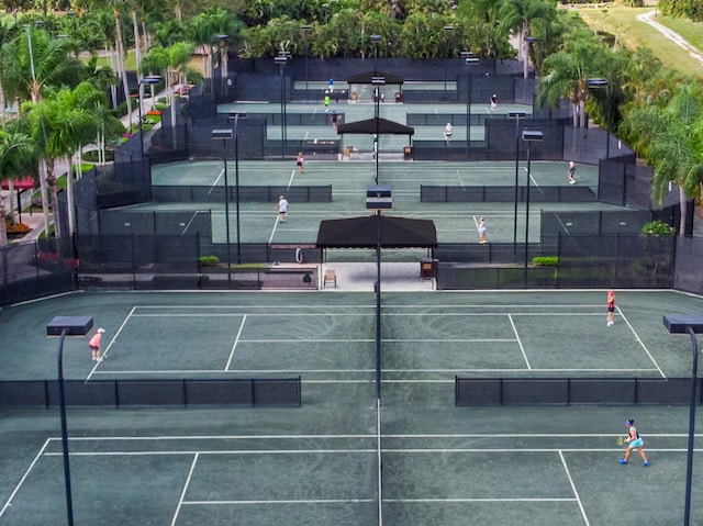 view of tennis court