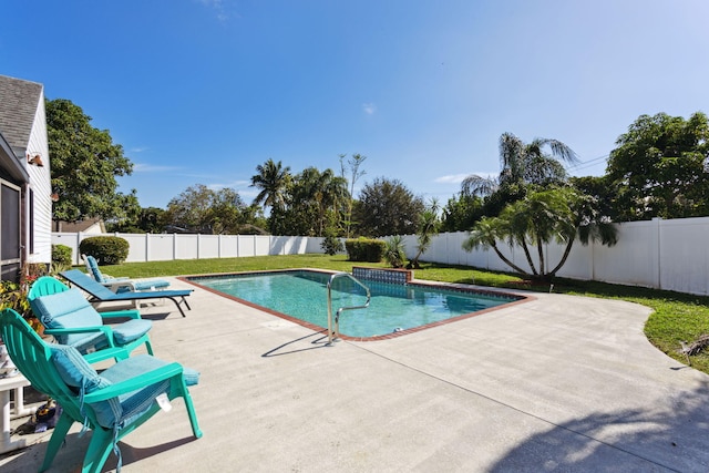 view of pool with a patio area